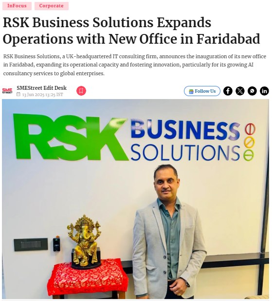 RSK Business Solutions Expands Operations with New Office in Faridabad