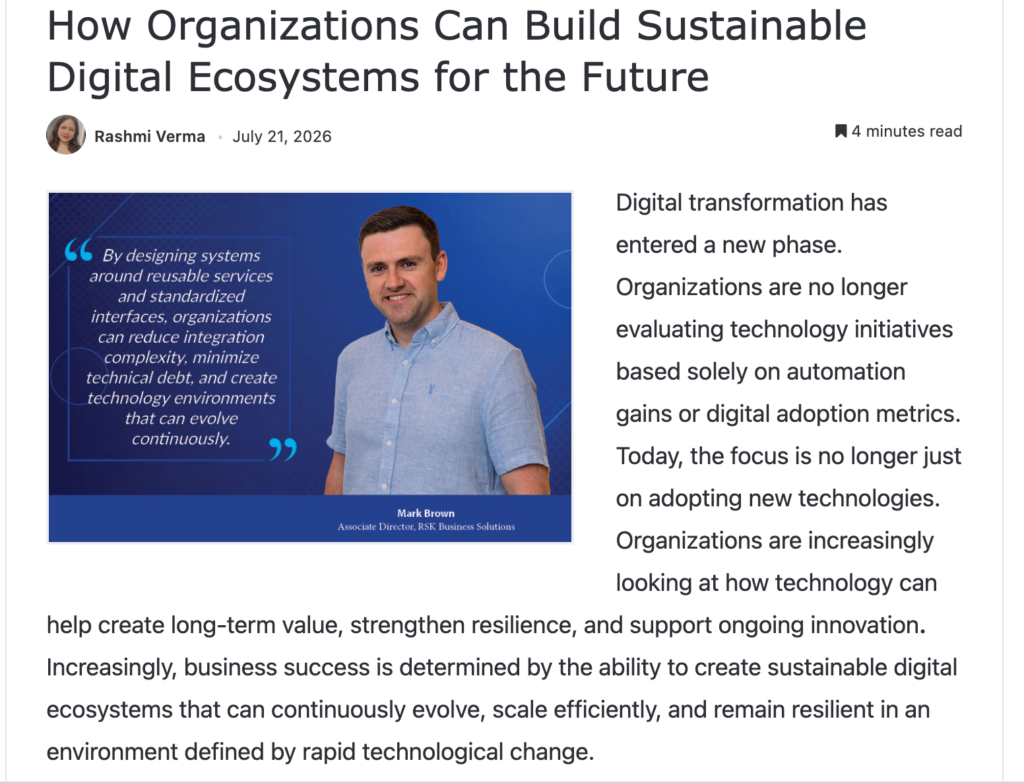 How Organisations Can Build Sustainable Digital Ecosystems for the Future
