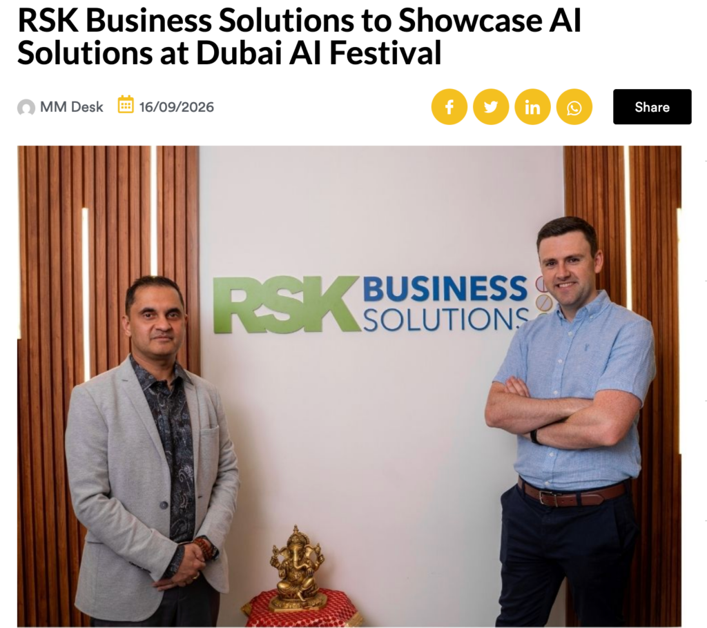 RSK Business Solutions to Showcase AI Solutions at Dubai AI Festival